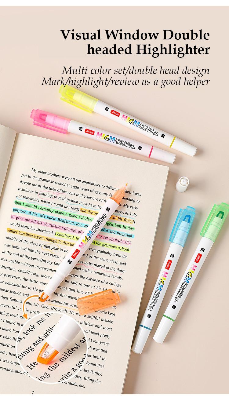 JiMiao Double Headed Highlighters Marker Pen