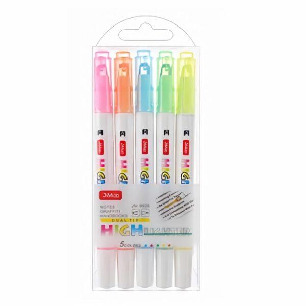 JiMiao Double Headed Highlighters Marker Pen