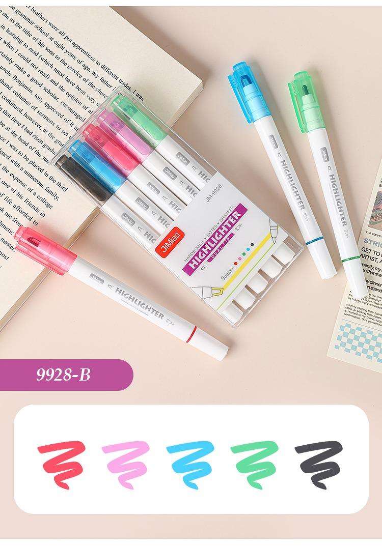 JiMiao Double Headed Highlighters Marker Pen