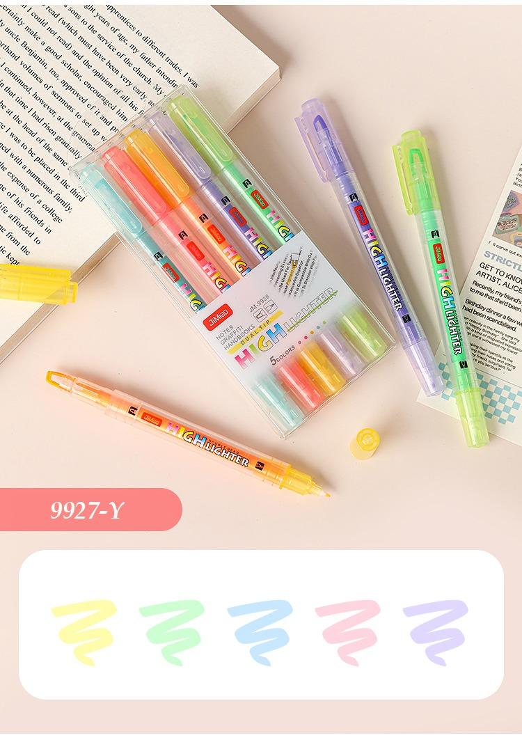 JiMiao Double Headed Highlighters Marker Pen