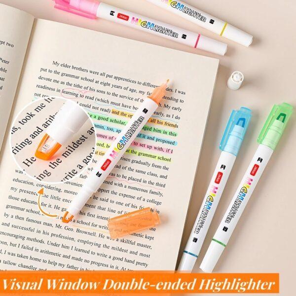 JiMiao Double Headed Highlighters Marker Pen