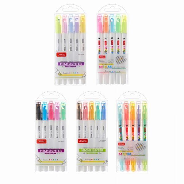 JiMiao Double Headed Highlighters Marker Pen