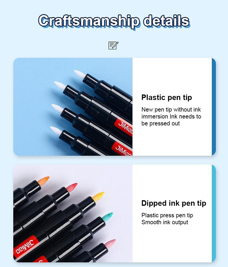 Product details-JiMiao Acrylic Coloring Marker Pen