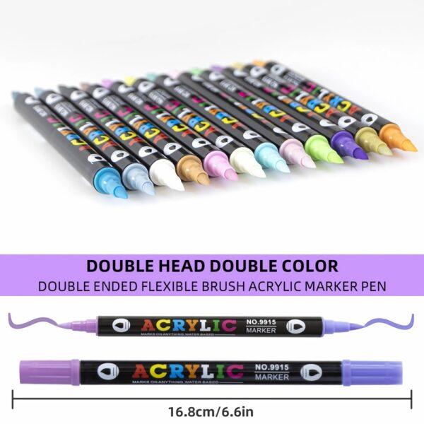 JiMiao Double Headed Different Coloring Markers Pen