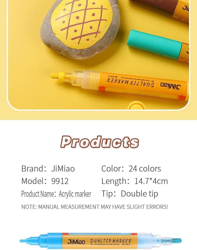 Product information-JiMiao Double-headed Valve Coloring Marker Pen