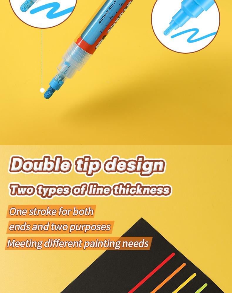 JiMiao Double-headed Valve Coloring Marker Pen