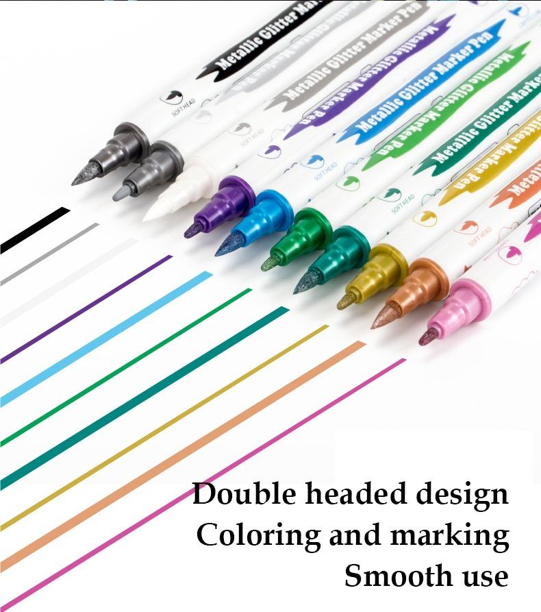 Double-headed Metal Marker Pens for Art Painting