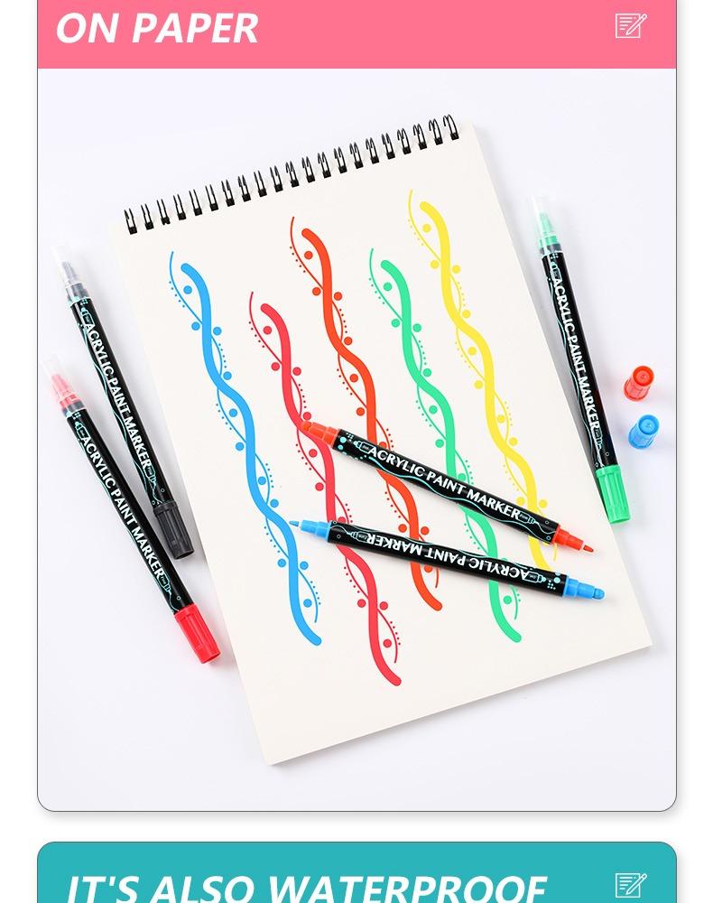 JiMiao Gouache Acrylic Coloring Marker Pen