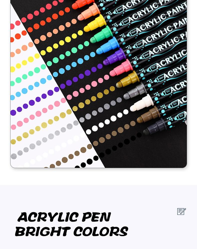 JiMiao Gouache Acrylic Coloring Marker Pen