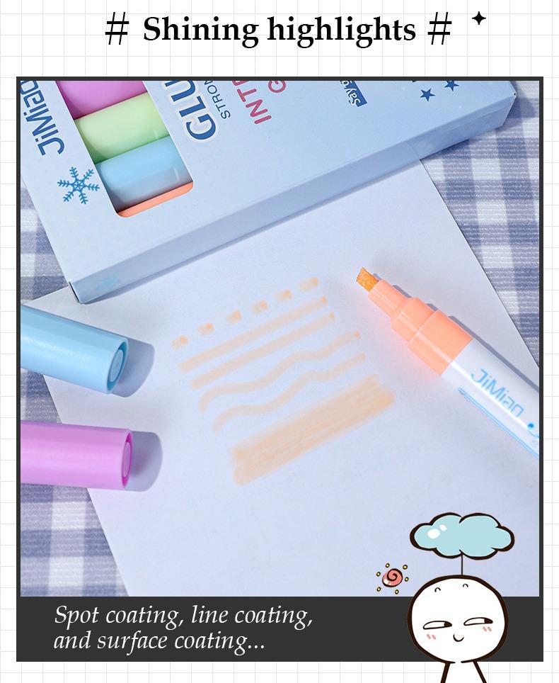 JiMiao Colorful Handmade Adhesive Markers Pen