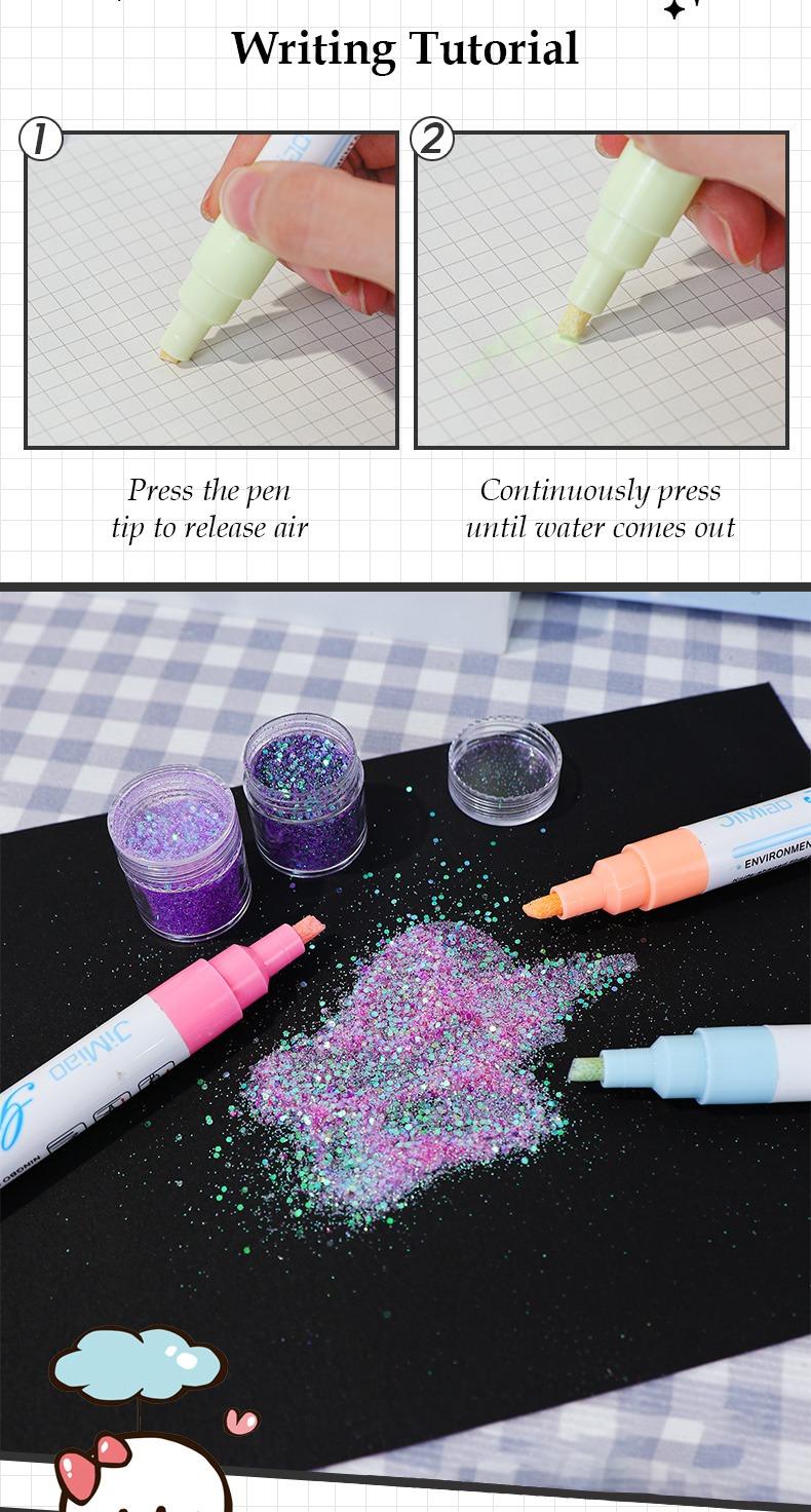 JiMiao Colorful Handmade Adhesive Markers Pen