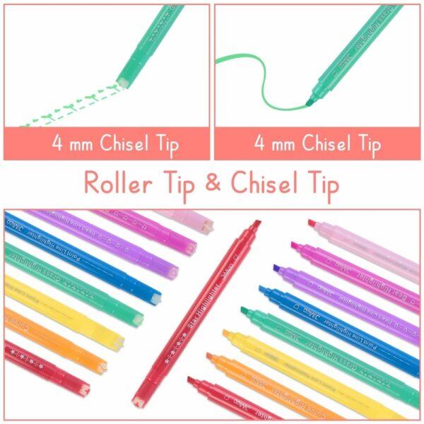 JiMiao Curve Highlighter Markers Set