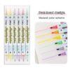 JiMiao Double-Headed Highlighter Markers Set