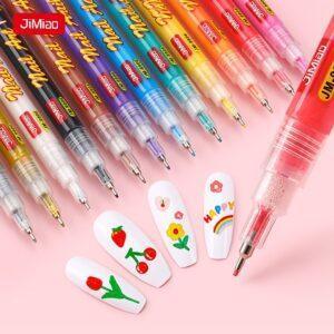 JiMiao Colorful Nail Art Coloring Marker Pen