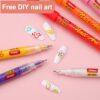 JiMiao Colorful Nail Art Coloring Marker Pen