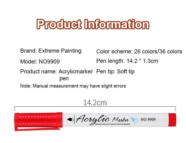 Product information-JiMiao Soft-headed Acrylic Marker Pen