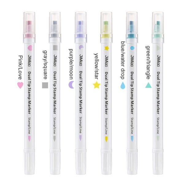 JiMiao Double Head Highlighter Pen