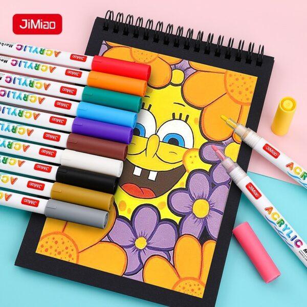 JiMiao Valve Acrylic Coloring Marker Pen