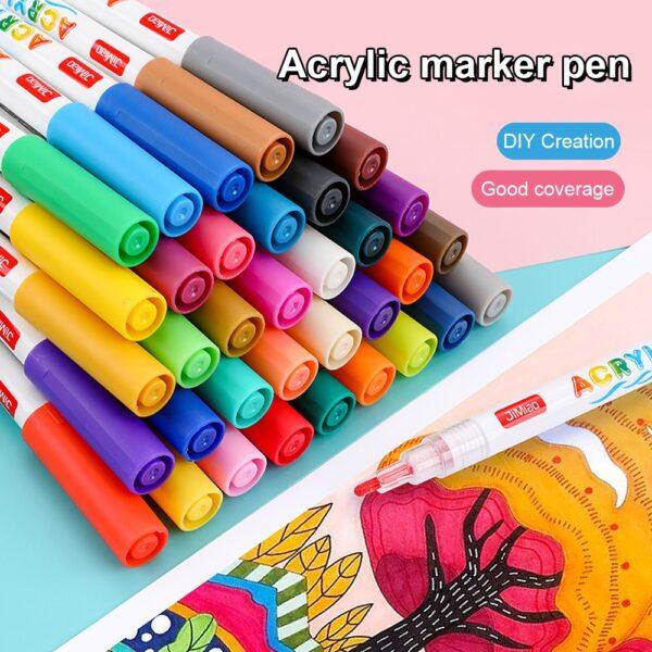 JiMiao Valve Acrylic Coloring Marker Pen