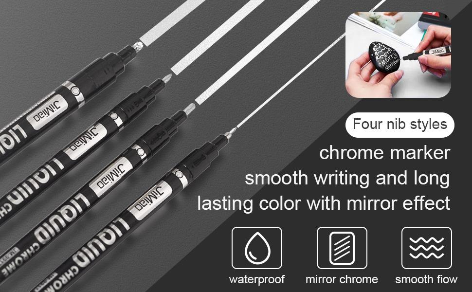 JiMiao Waterproof Metal Color Marker Pen