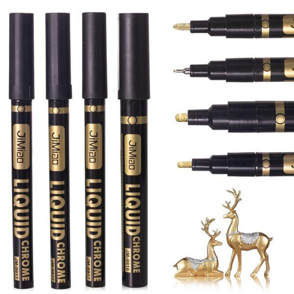 JiMiao Waterproof Metal Color Marker Pen