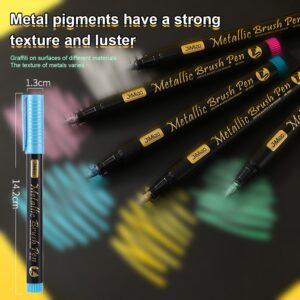 Soft-Head Coloring Metal Marker Pens Set